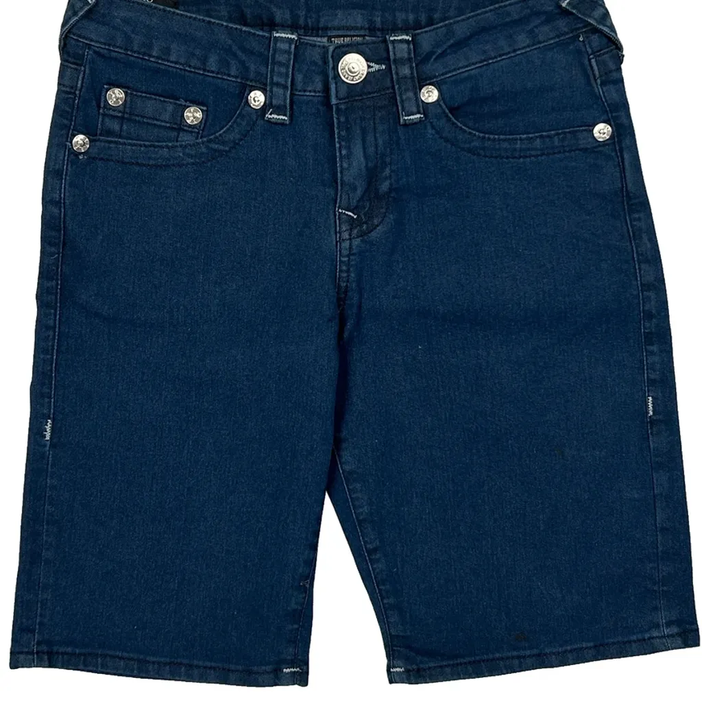 Age 14 Yo True Religion Denim Shorts - 28W 10L Blue Denim - Image 10