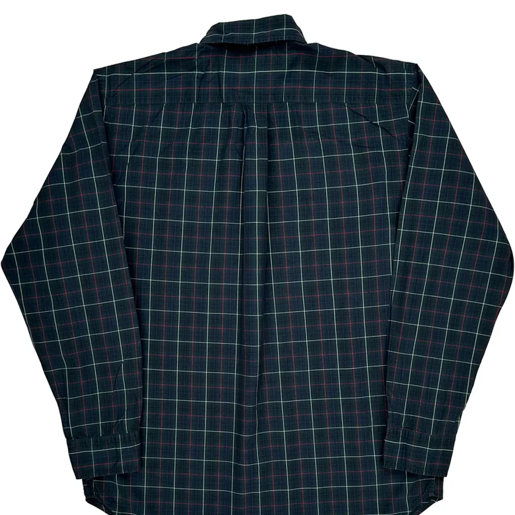Age 15 Ralph Lauren Checked Shirt - XL Green Cotton - Image 7