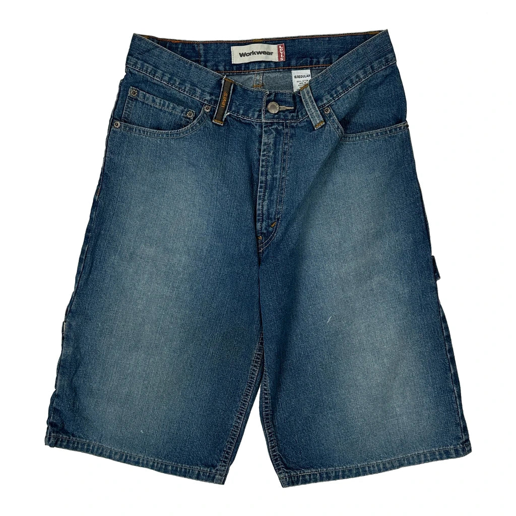 Age 16 Levis Denim Shorts - 28W 11L Blue Denim - Image 2