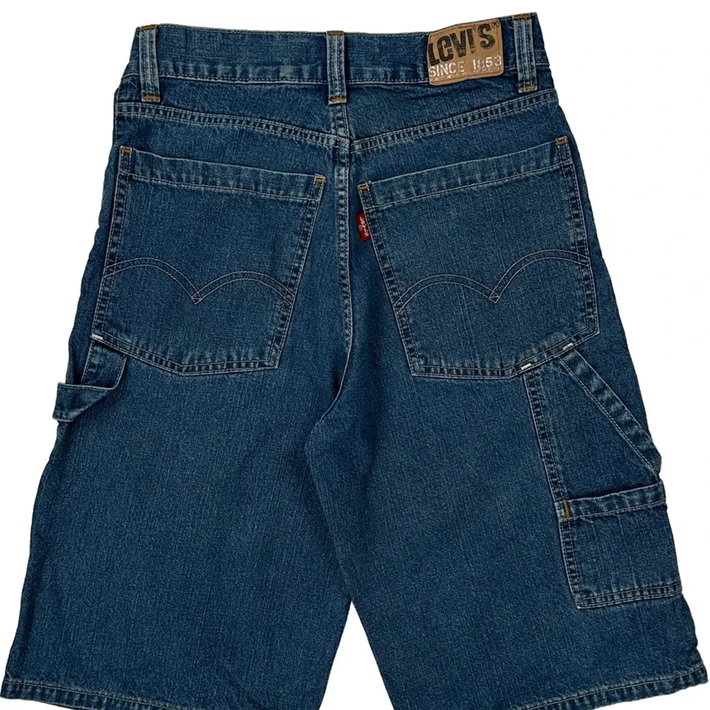 Age 16 Levis Denim Shorts - 28W 11L Blue Denim - Image 8