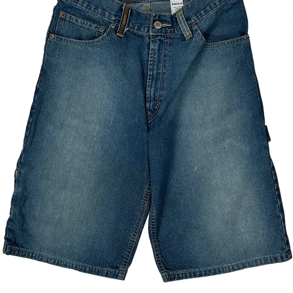 Age 16 Levis Denim Shorts - 28W 11L Blue Denim - Image 9