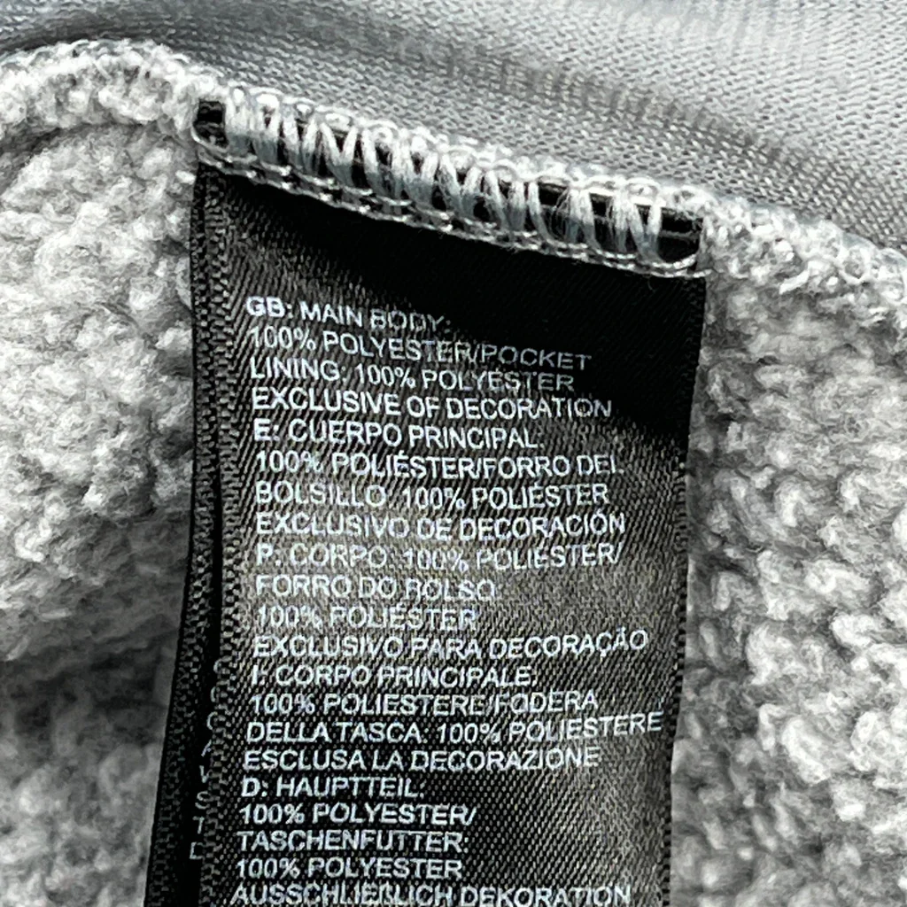 Age 16 The North Face Fleece Jacket - Large Grey Polyester - Image 4