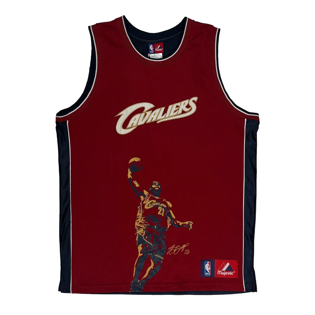 Age 18-20 Majestic Cavaliers Jersey - Large Burgundy Polyester