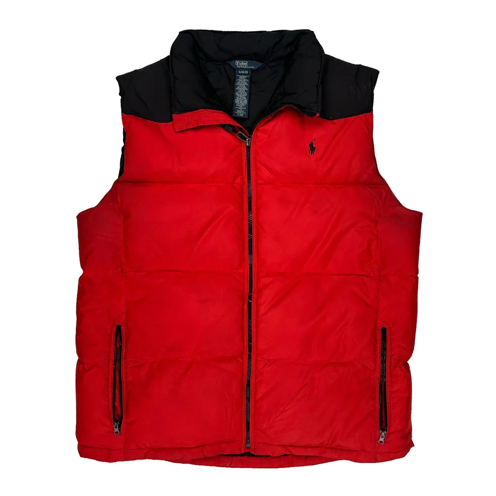 Age 18-20 Polo By Ralph Lauren Vest - XL Red Polyester