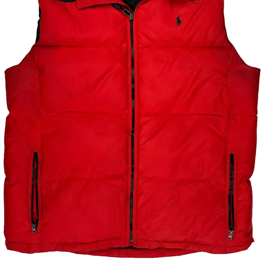Age 18-20 Polo By Ralph Lauren Vest - XL Red Polyester - Image 4