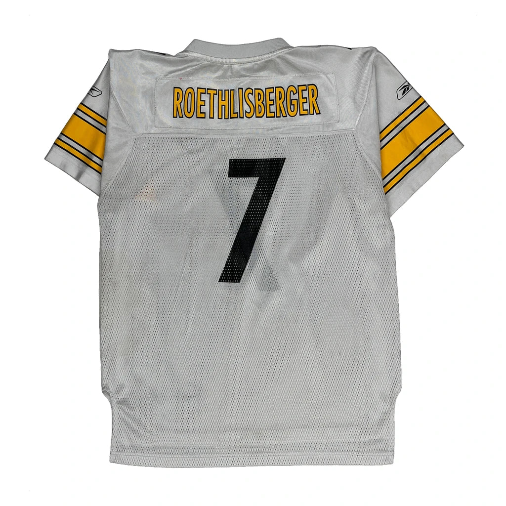 Age 18-20 Reebok Pittsburgh Steelers Jersey - XL White Polyester - Image 2