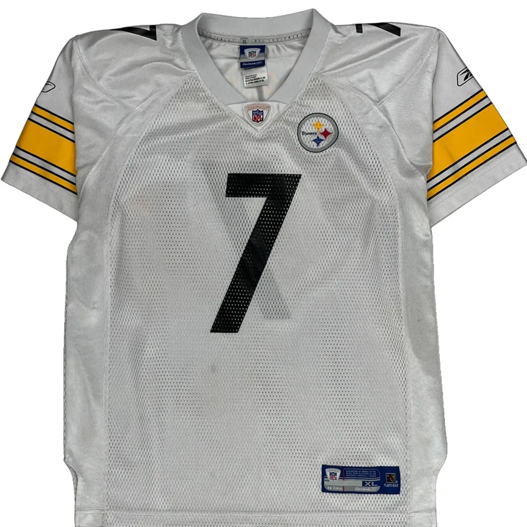 Age 18-20 Reebok Pittsburgh Steelers Jersey - XL White Polyester - Image 5