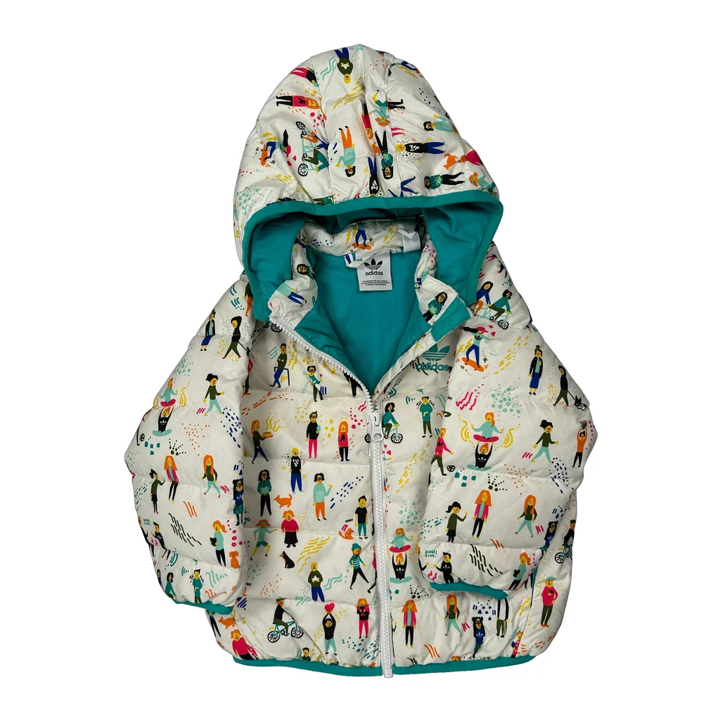 Age 18-24 Months Adidas Graphic Puffer - 2XS Multicoloured Polyester