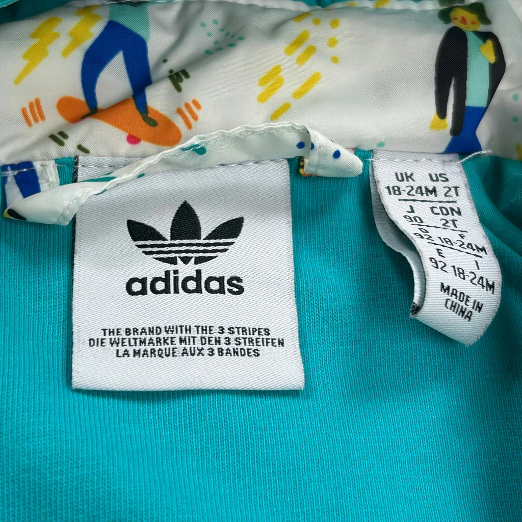 Age 18-24 Months Adidas Graphic Puffer - 2XS Multicoloured Polyester - Image 3