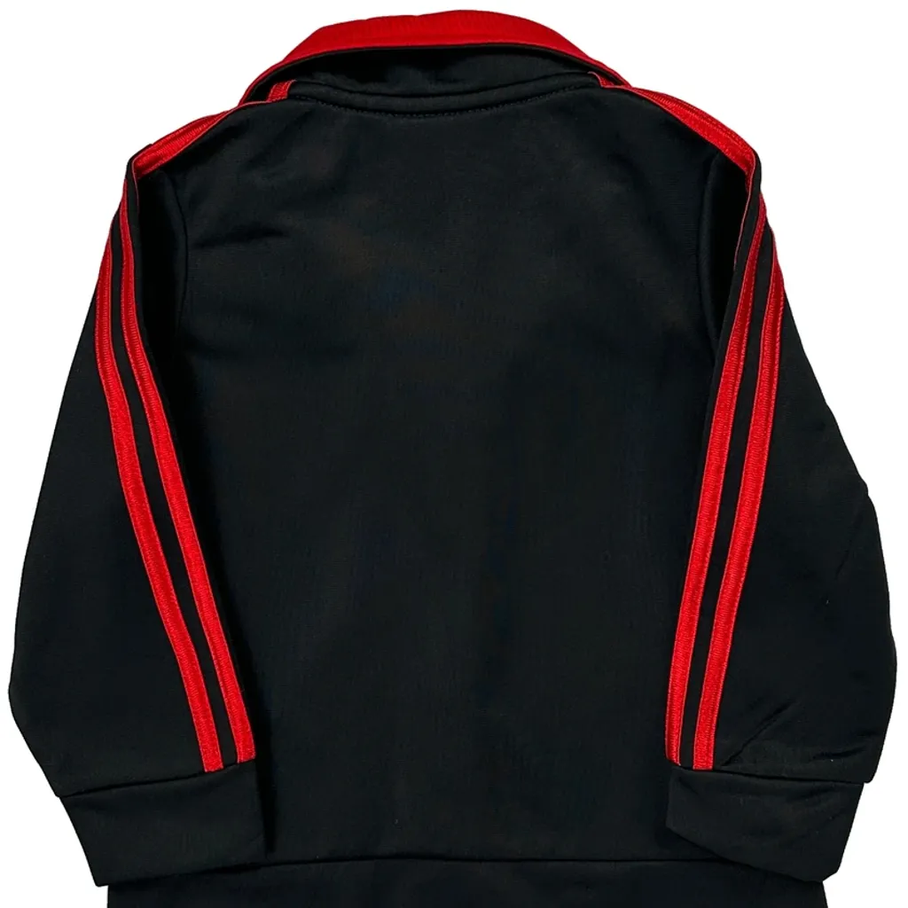 Age 18 Months Adidas Striped Track Jacket - 2XS Black Polyester - Image 6