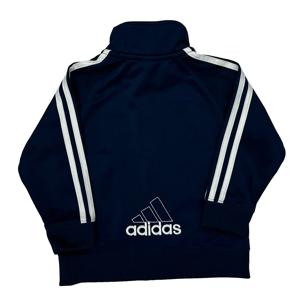 Age 18 Months Adidas Track Jacket - 2XS Navy Polyester - Image 2