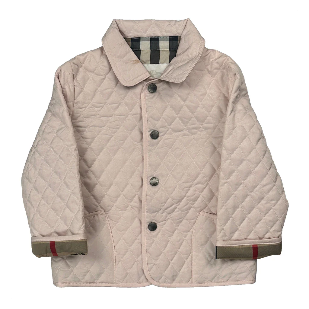 Age 18 Months Burberry Jacket - 3XS Pink Polyester