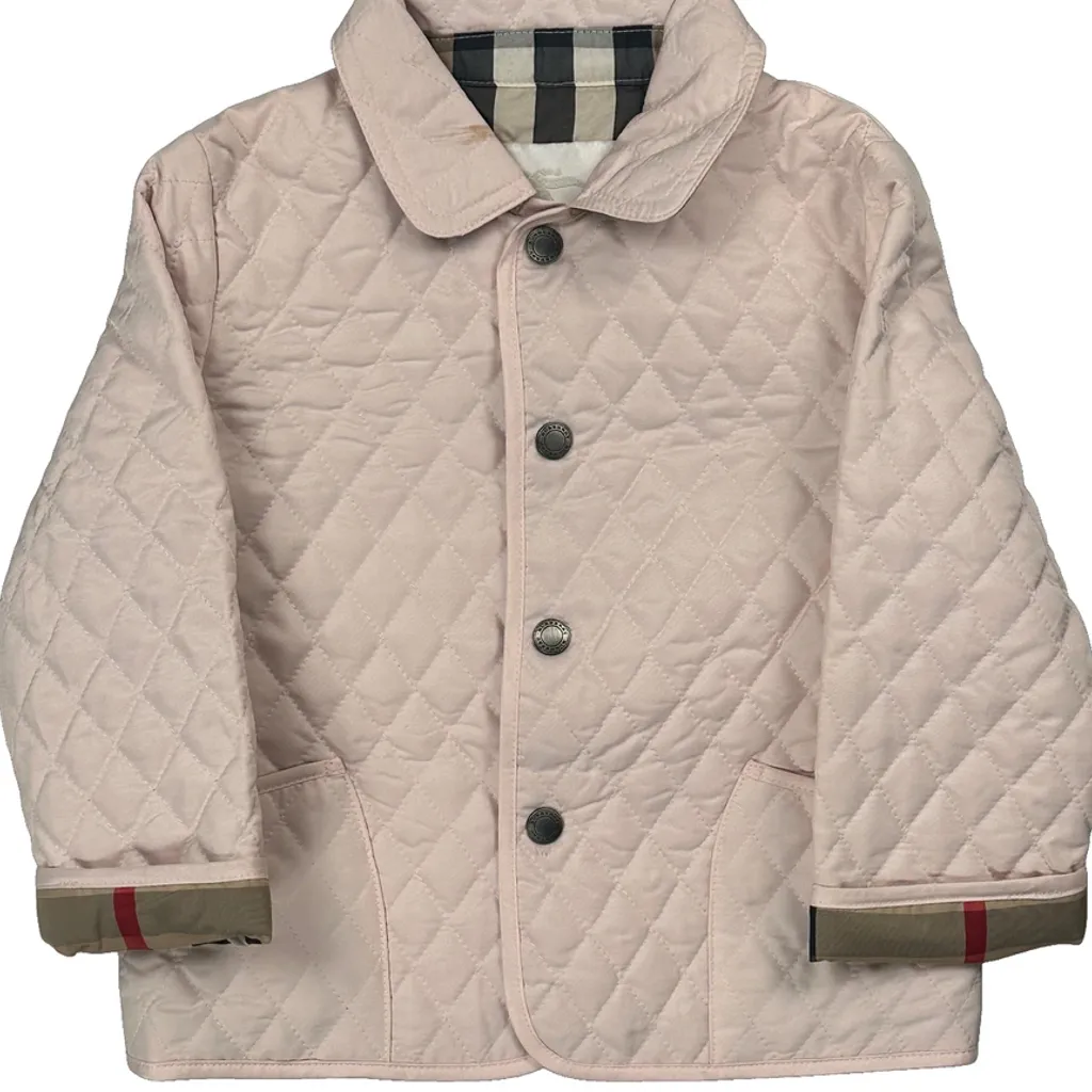 Age 18 Months Burberry Jacket - 3XS Pink Polyester - Image 5