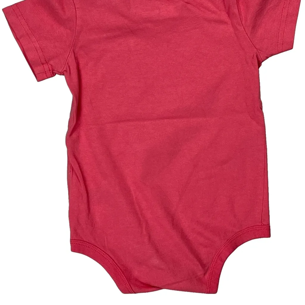 Age 18 Months Carhartt Bodysuit - 3XS Red Cotton - Image 7