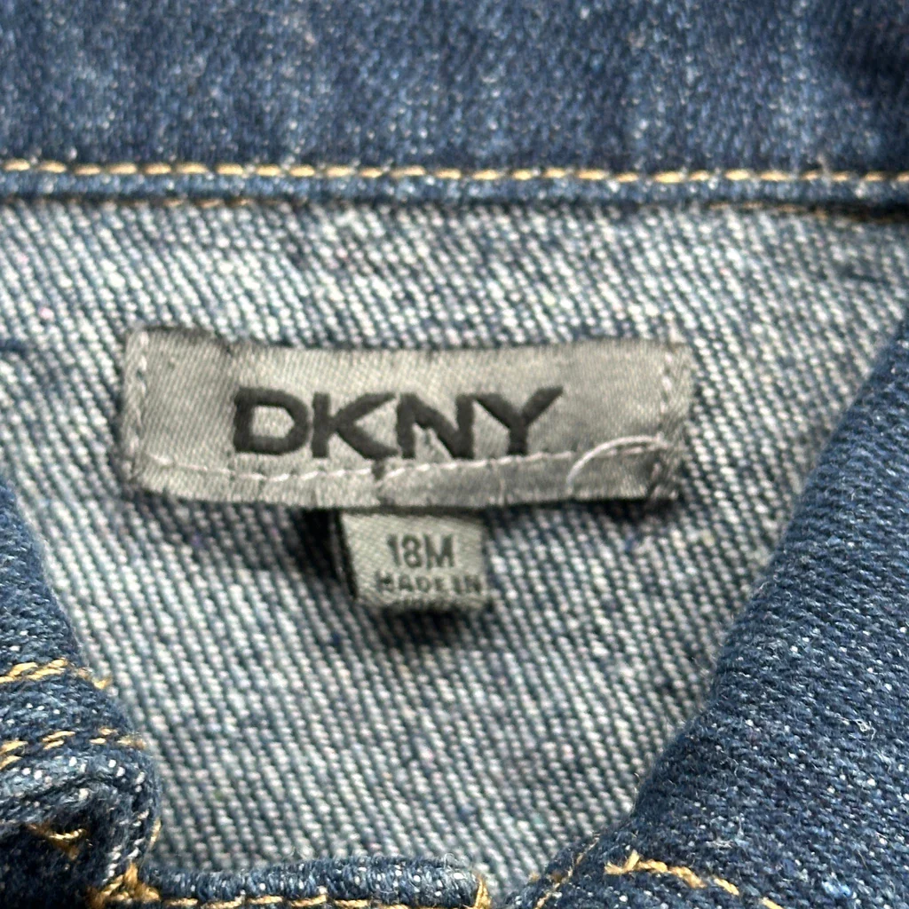 Age 18 Months Dkny Denim Jacket - 3XS Blue Denim - Image 3