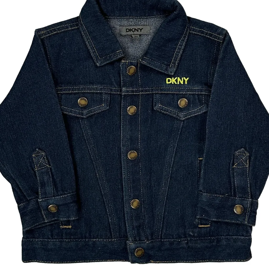 Age 18 Months Dkny Denim Jacket - 3XS Blue Denim - Image 4