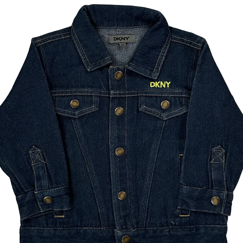 Age 18 Months Dkny Denim Jacket - 3XS Blue Denim - Image 5