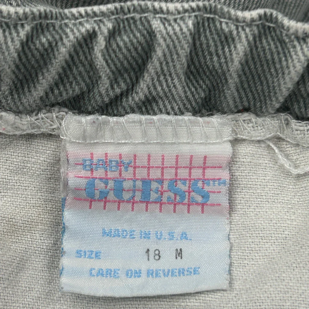 Age 18 Months Guess Jeans - XS Grey Cotton - Image 3