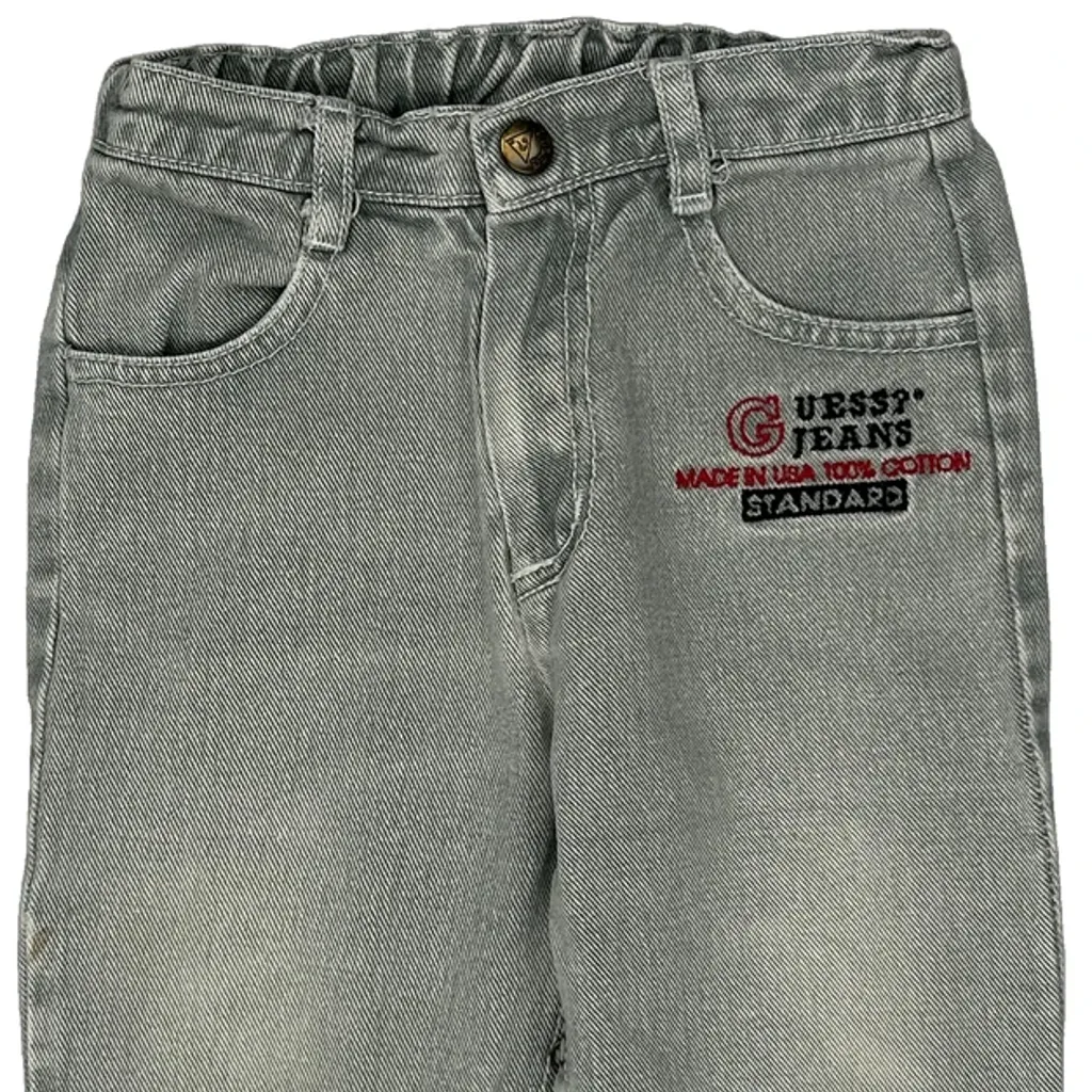 Age 18 Months Guess Jeans - XS Grey Cotton - Image 5