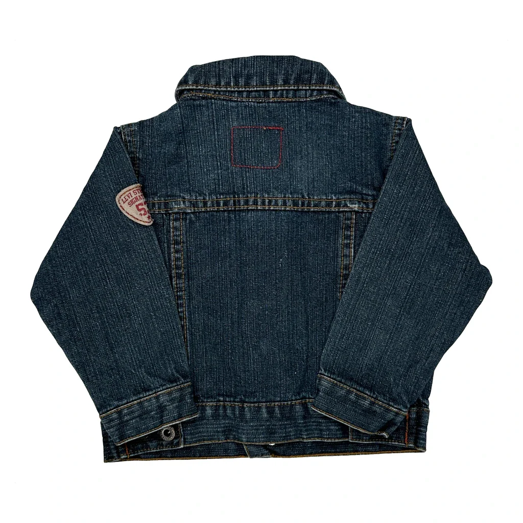 Age 18 Months Levis Denim Jacket - 2XS Blue Cotton - Image 2