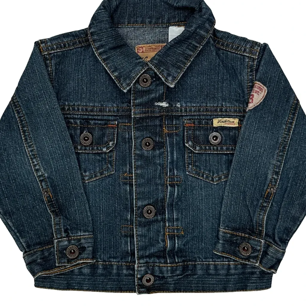 Age 18 Months Levis Denim Jacket - 2XS Blue Cotton - Image 5