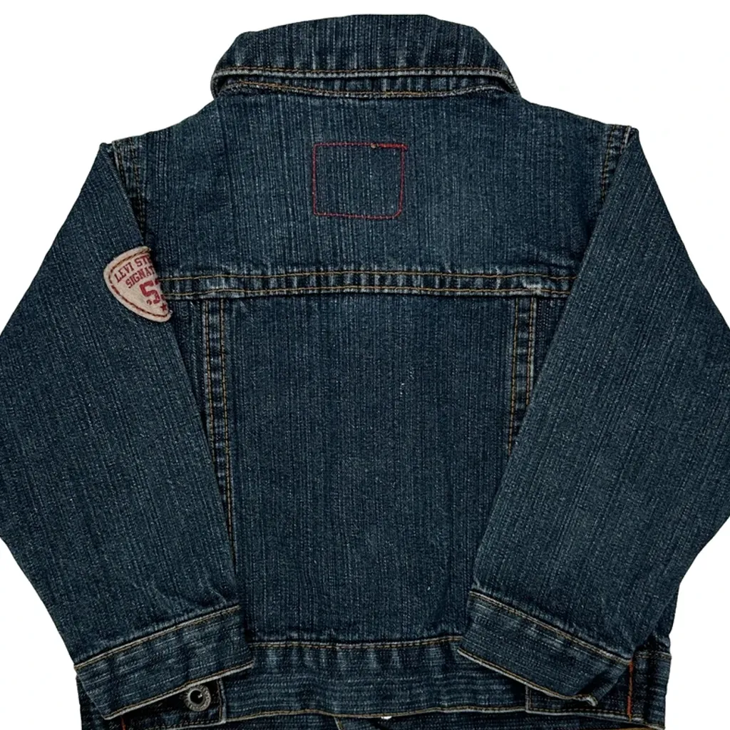 Age 18 Months Levis Denim Jacket - 2XS Blue Cotton - Image 7