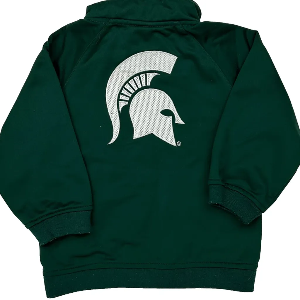 Age 18 Months Michigan State Nike Track Jacket - 2XS Green Polyester - Image 6