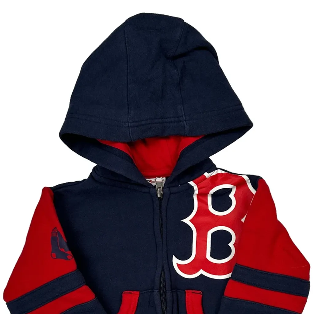 Age 18 Months Mlb Boston Red Sox Hoodie - 3XS Navy Cotton Blend - Image 5