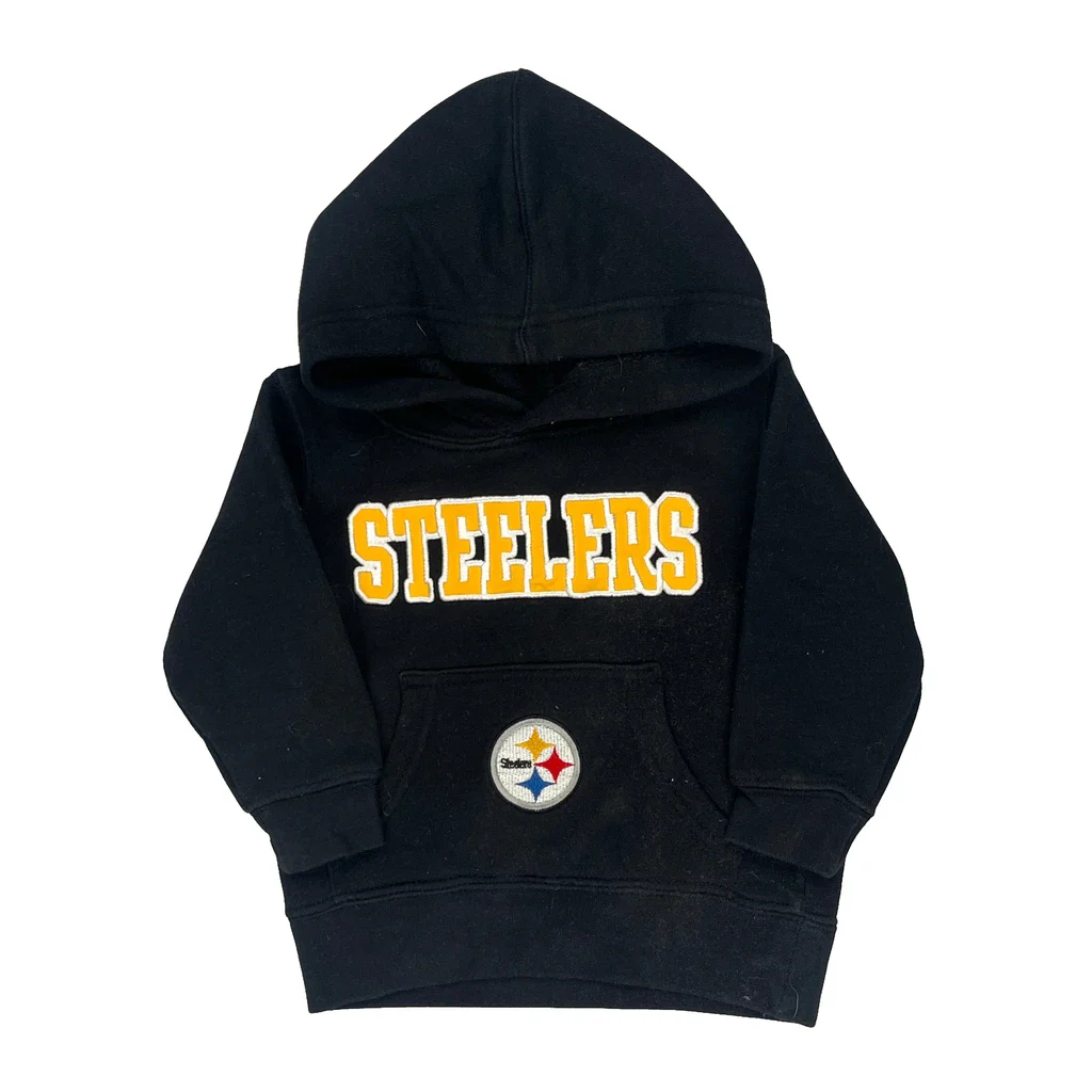 Age 18 Months Nfl Steelers Hoodie - 3XS Black Cotton