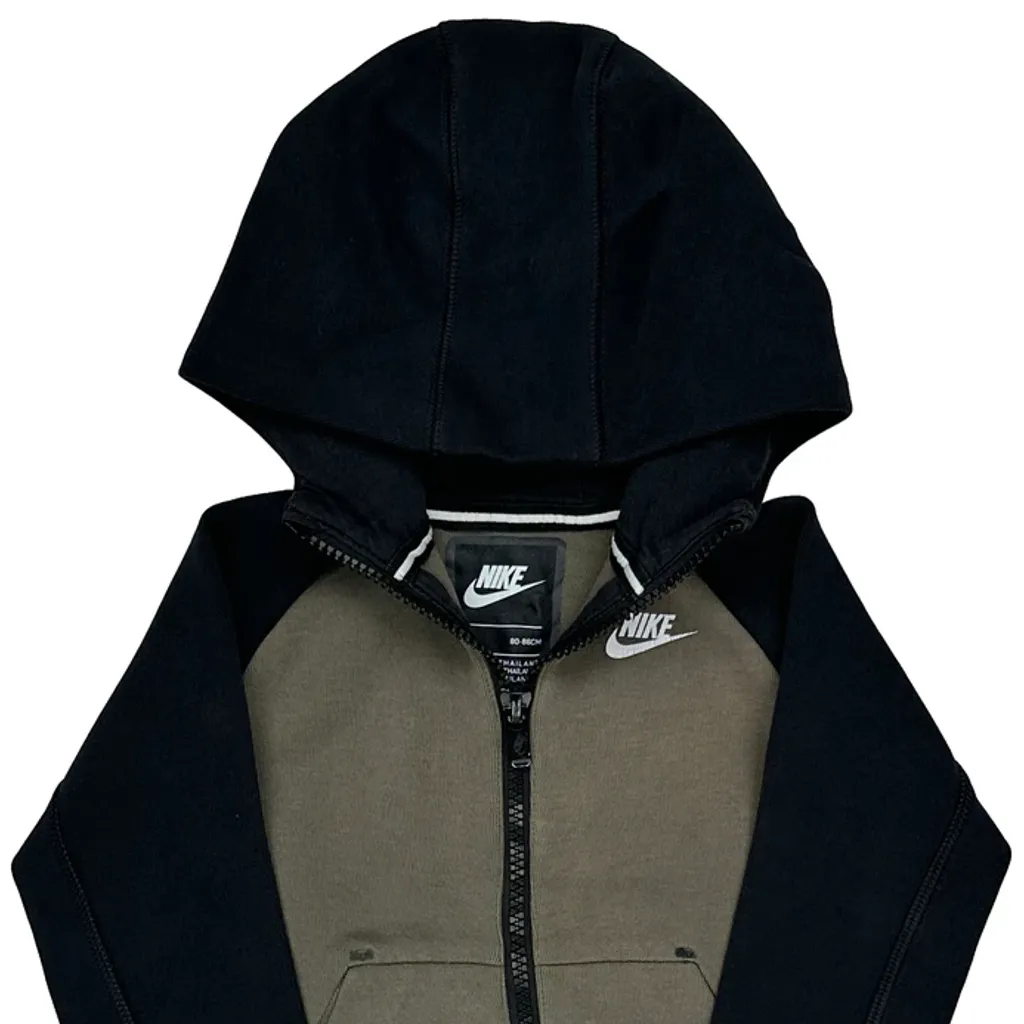 Age 18 Months Nike Hoodie - 2XS Green Cotton - Image 5