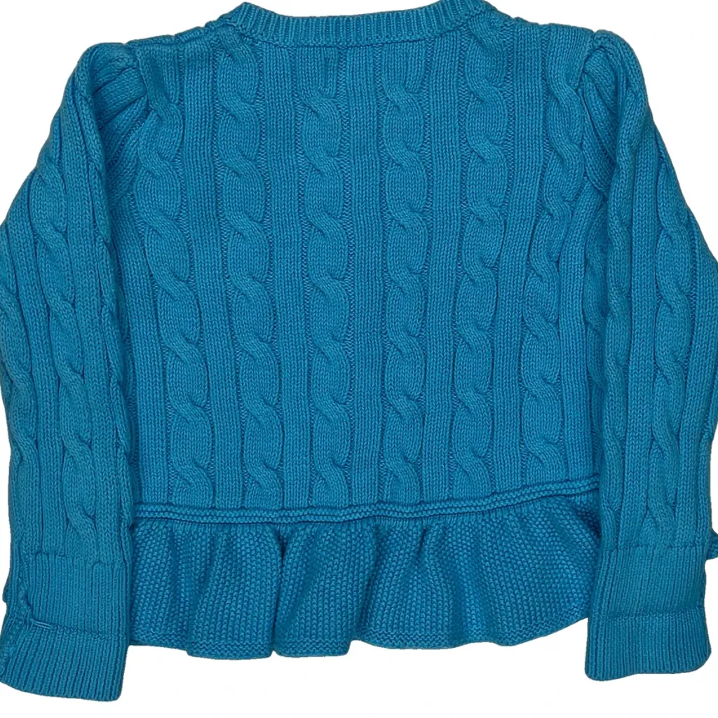 Age 18 Months Ralph Lauren Cardigan - 2XS Blue Cotton - Image 6