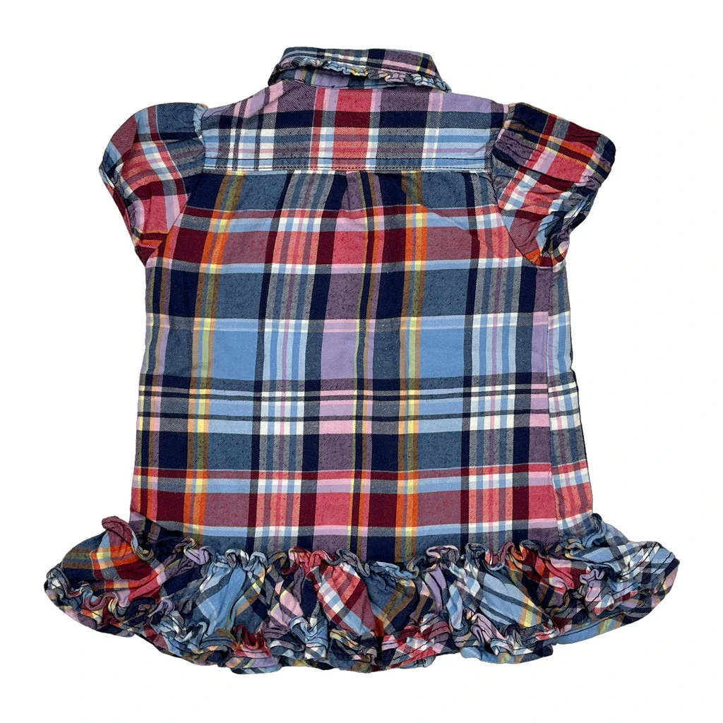 Age 18 Months Ralph Lauren Checked Dress - 3XS Multicoloured Cotton - Image 2