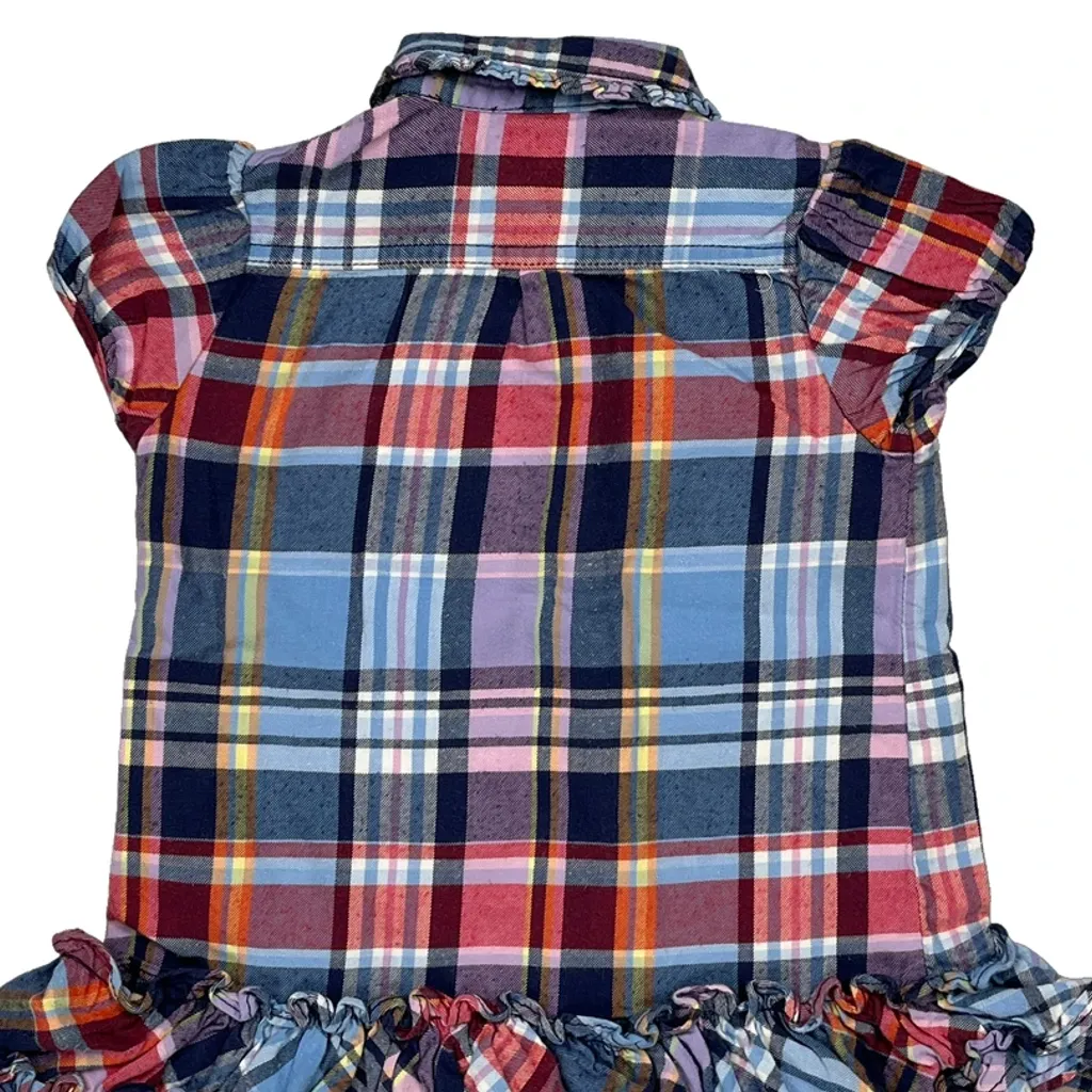 Age 18 Months Ralph Lauren Checked Dress - 3XS Multicoloured Cotton - Image 7