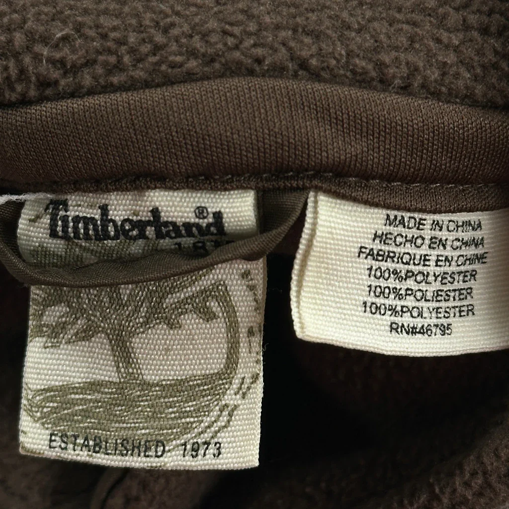 Age 18 Months Timberland Fleece Jacket - 3XS Brown Polyester - Image 3