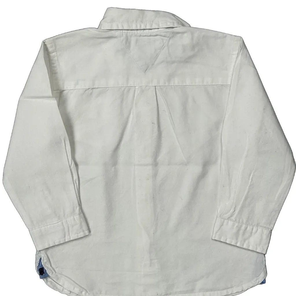 Age 18 Months Tommy Hilfiger Shirt - 2XS White Cotton - Image 7