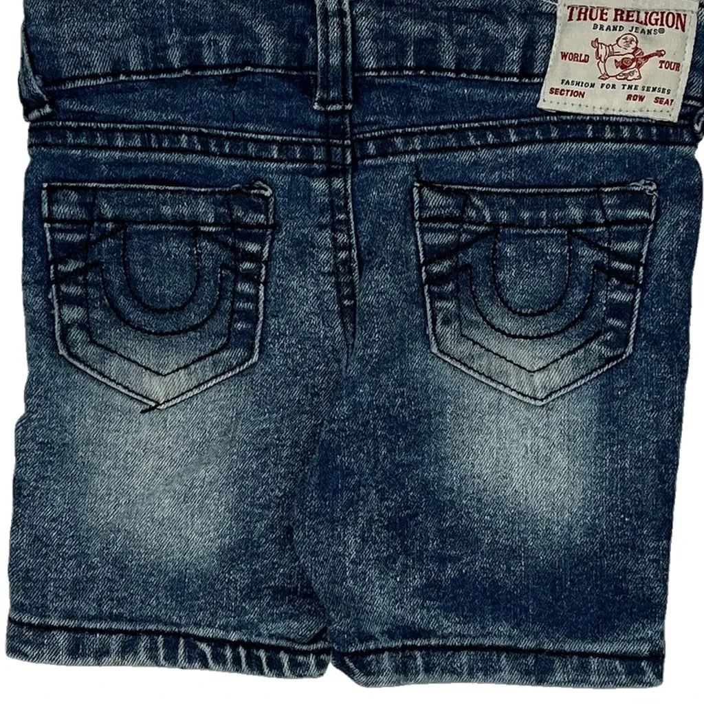 Age 18 Months True Religion Denim Shorts - Xx-Smallw 4L Blue Denim - Image 4