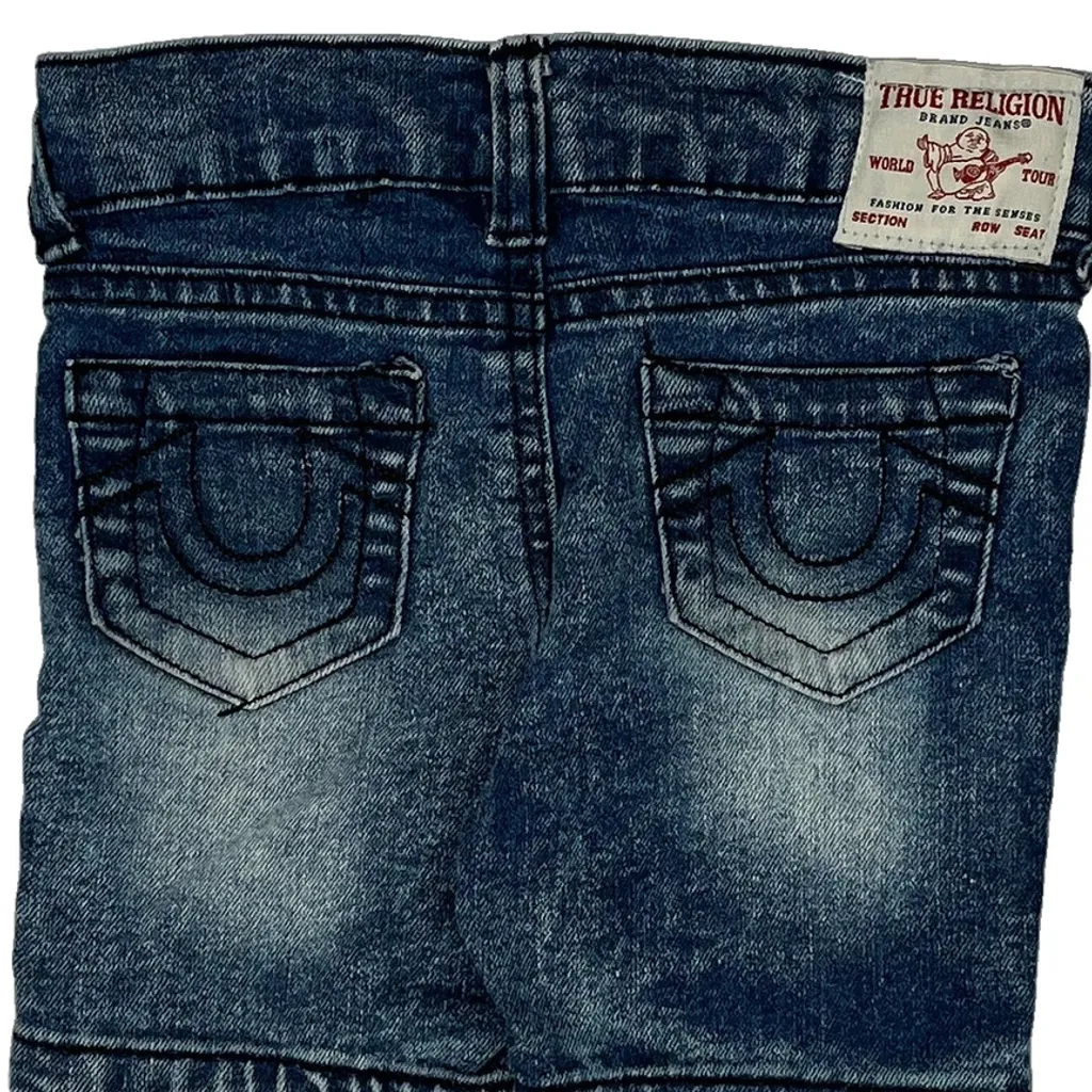 Age 18 Months True Religion Denim Shorts - Xx-Smallw 4L Blue Denim - Image 5
