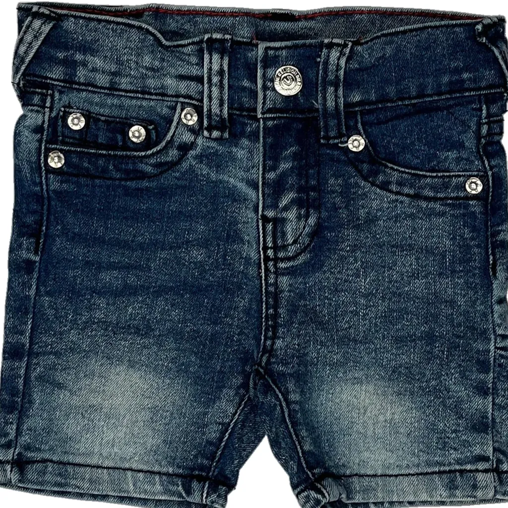 Age 18 Months True Religion Denim Shorts - Xx-Smallw 4L Blue Denim - Image 6