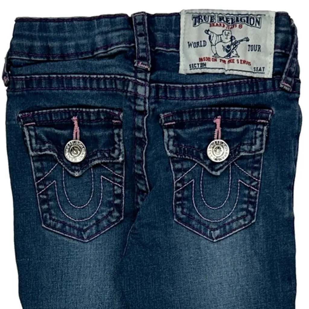 Age 18 Months True Religion Jeans - 2XS Blue Denim - Image 4