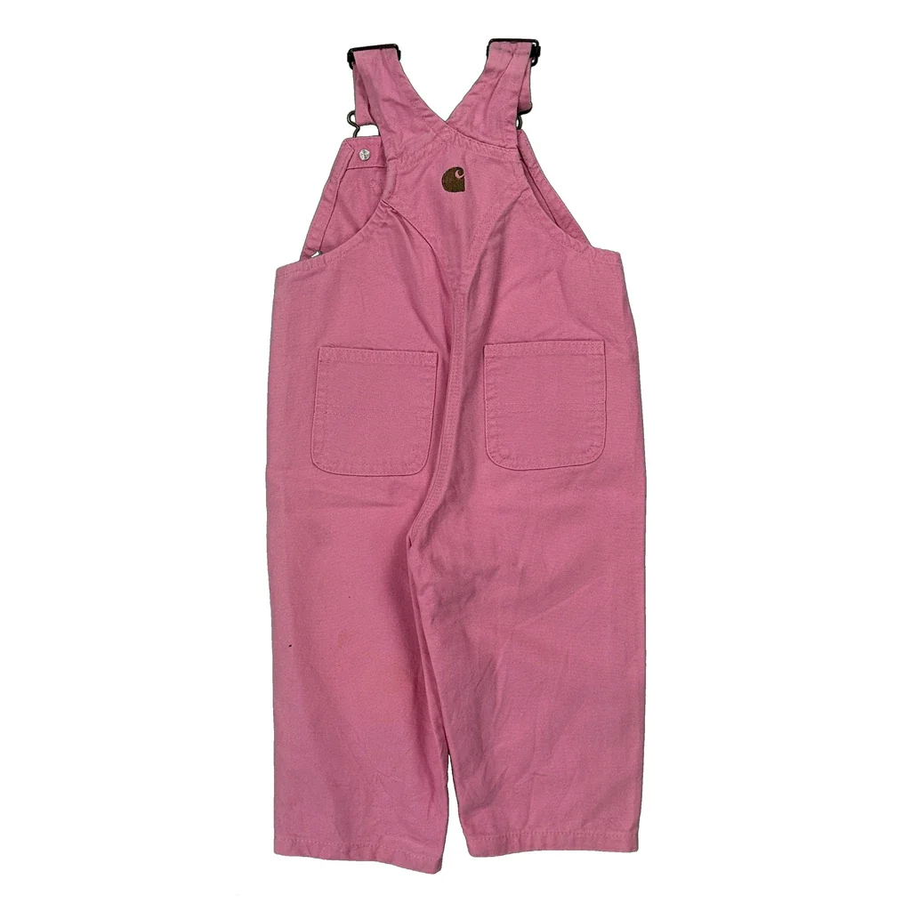 Age 18M Carhartt Overalls - 3XS Pink Cotton - Image 2