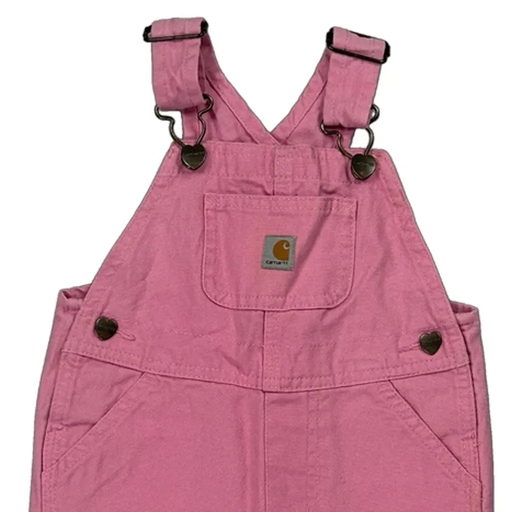 Age 18M Carhartt Overalls - 3XS Pink Cotton - Image 5