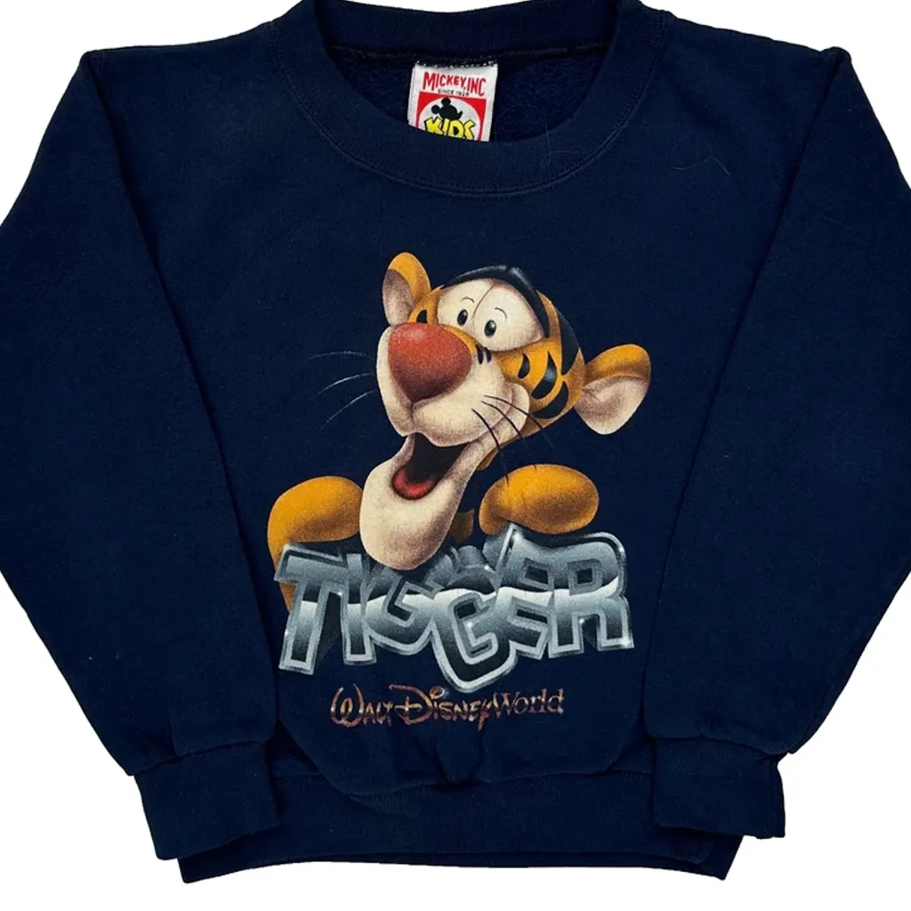 Age 2-4 Walt Disney World Mickey Inc Cartoon Sweatshirt - XS Navy Cotton - Image 6