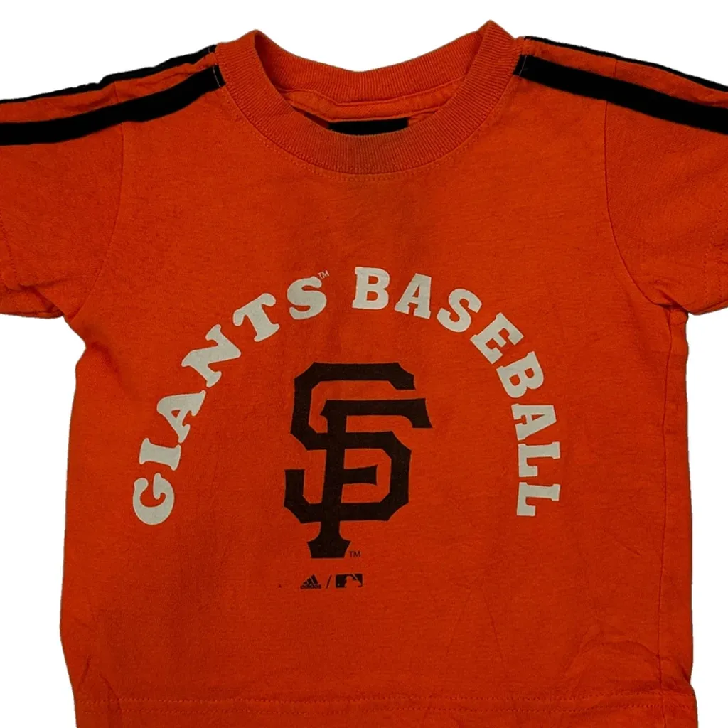 Age 2 Adidas Graphic T-Shirt - XS Orange Cotton - Image 4