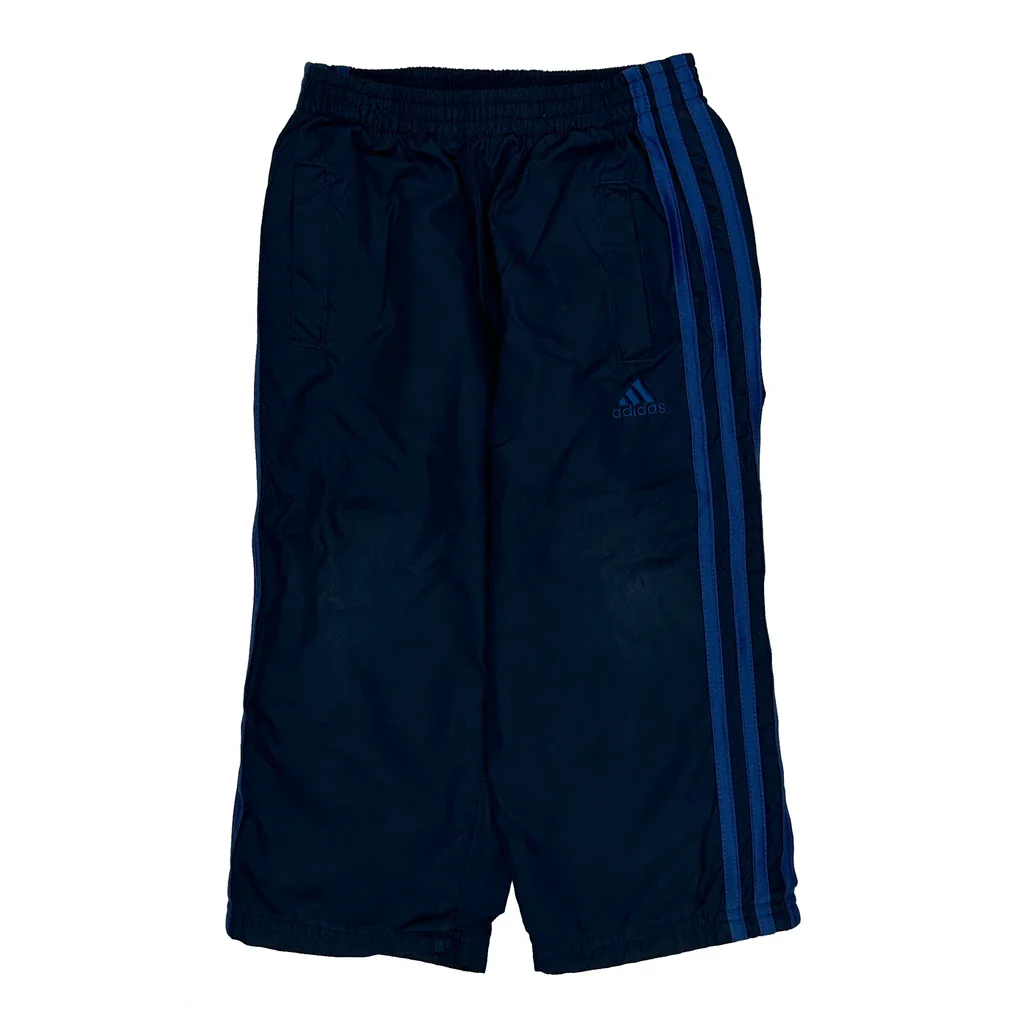 Age 2 Adidas Striped Tracksuit - XS Blue Polyester - Image 2