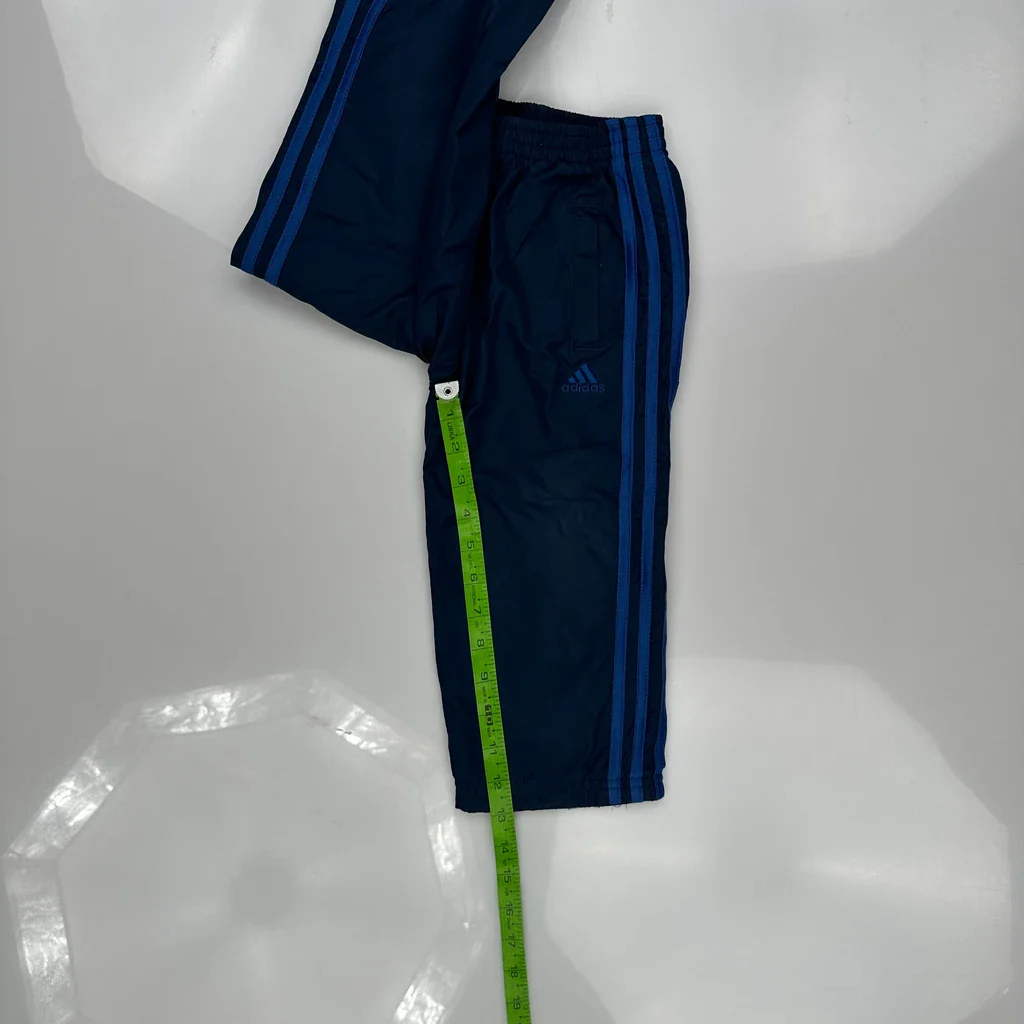 Age 2 Adidas Striped Tracksuit - XS Blue Polyester - Image 5