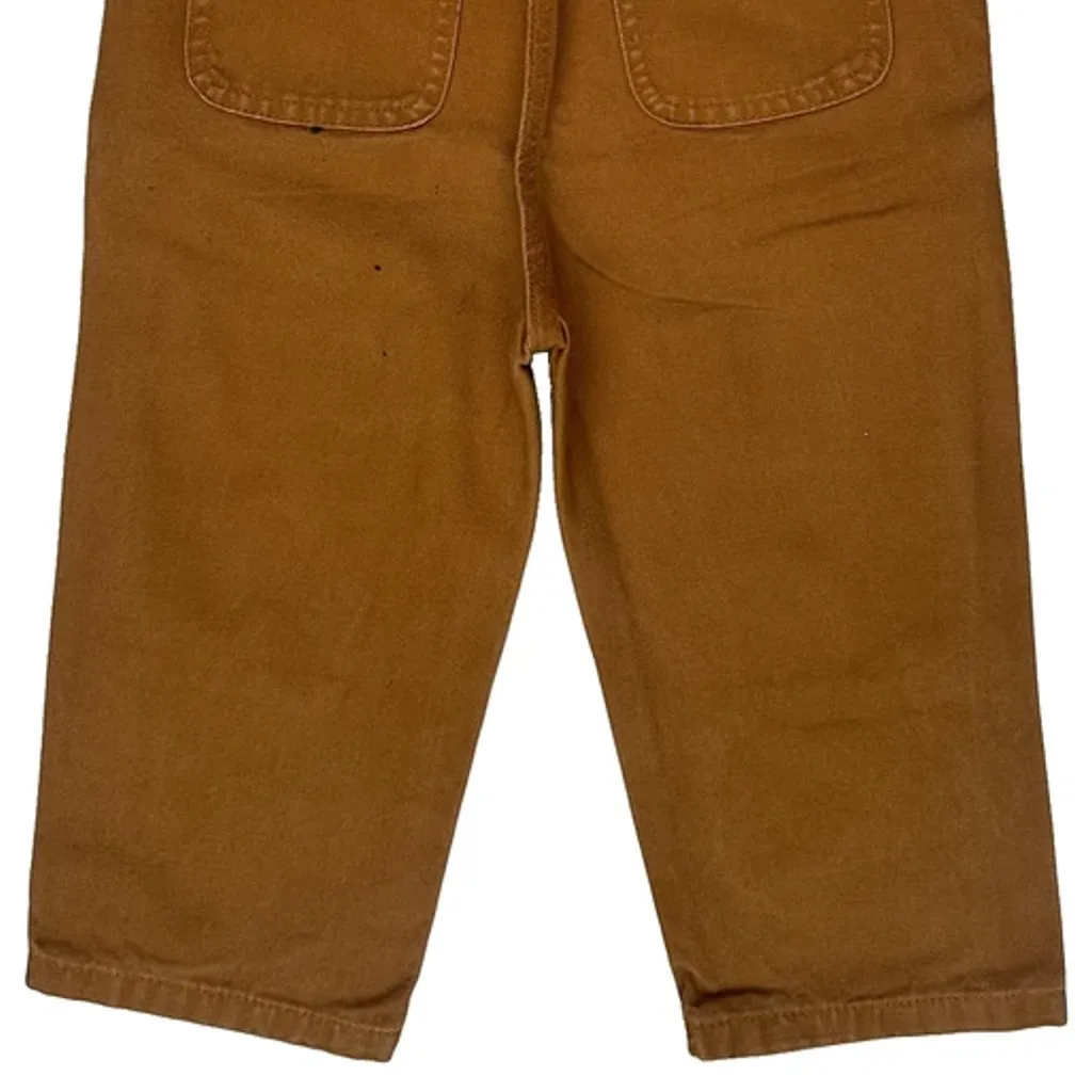Age 2 Carhartt Double Knee Dungarees - 2XS Brown Cotton - Image 6