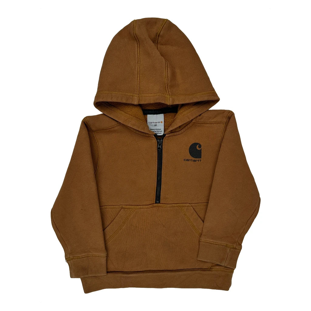 Age 2 Carhartt Hoodie - 2XS Brown Cotton