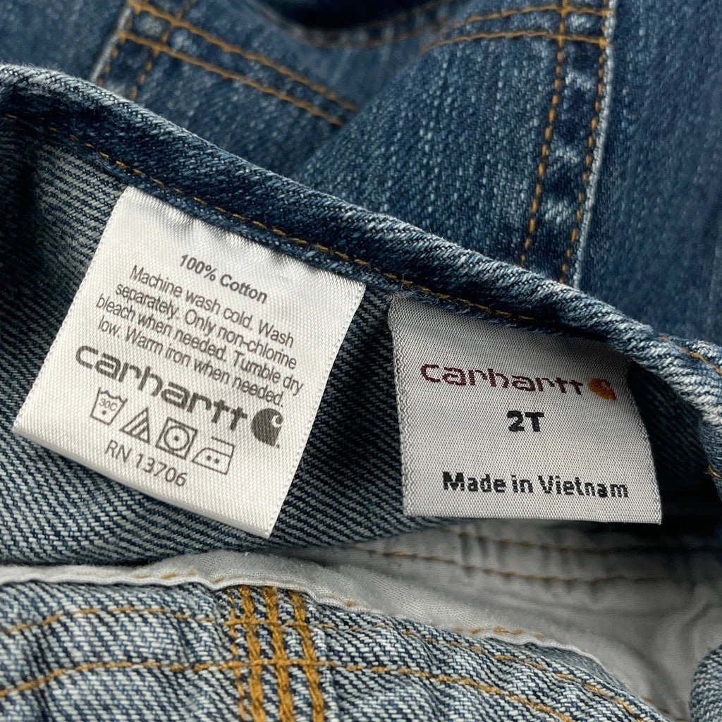 Age 2 Carhartt Overalls - 2XS Blue Cotton - Image 3