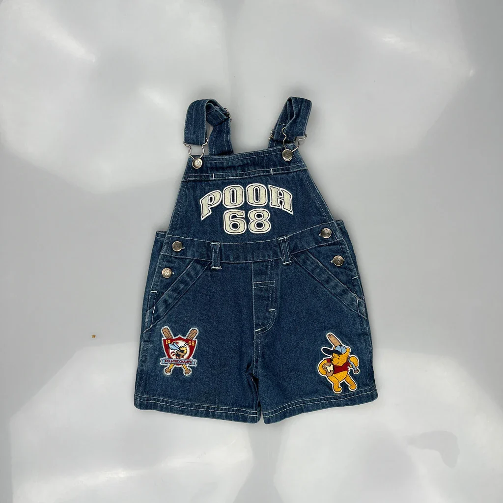 Age 2 Disney Cartoon Dungarees - 2XS Blue Cotton - Image 3