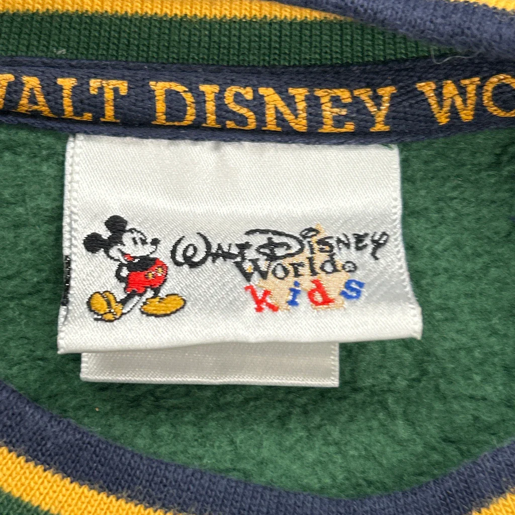 Age 2 Disney Cartoon Sweatshirt - 2XS Green Cotton - Image 3